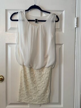 Windsor Cream & Ivory Mini Dress